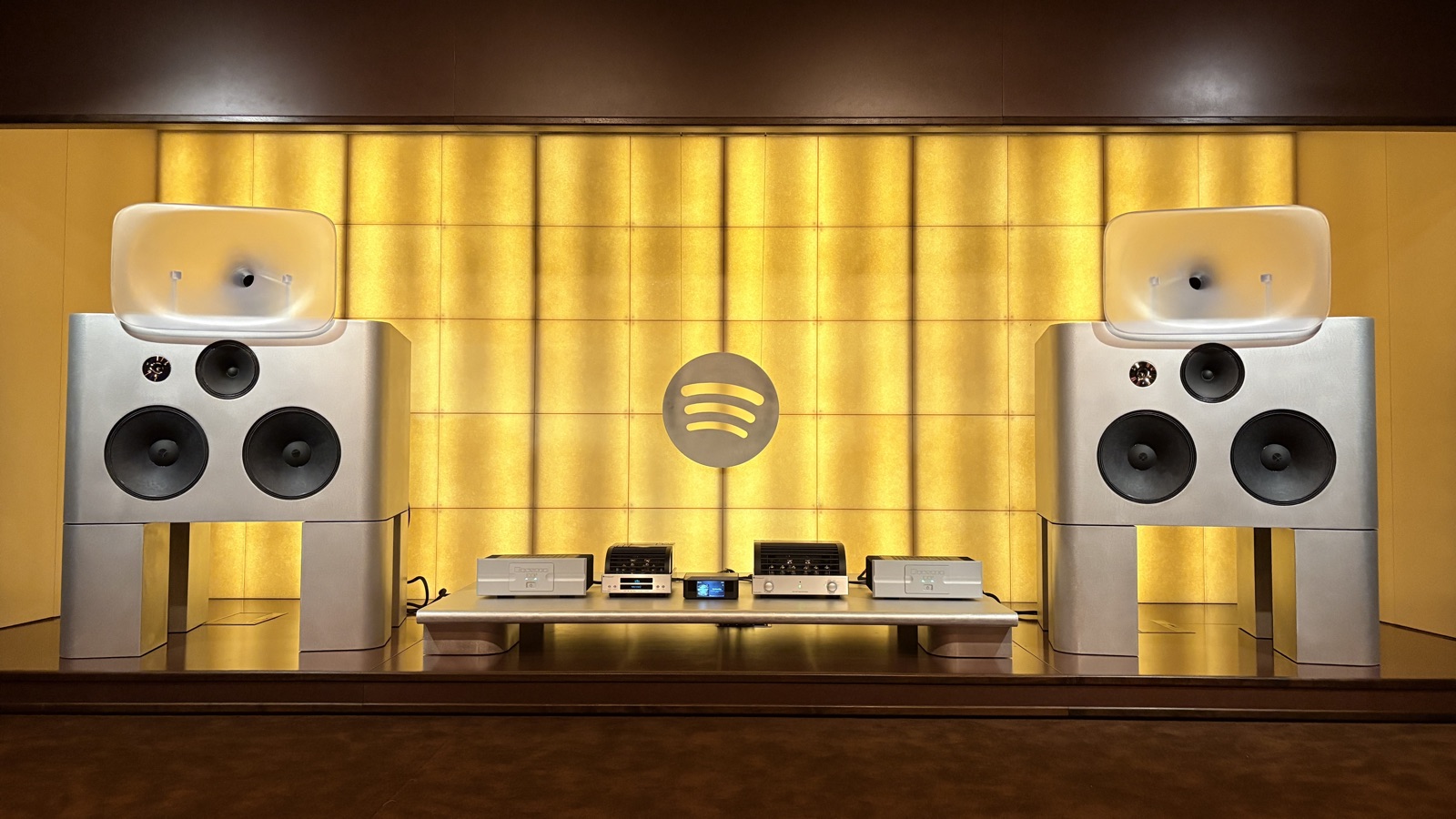 Fabricated pieces for a Spotify listening room